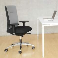 Bürostuhl grau Bürodrehstuhl moderne Bürostühle Büro Drehstuhl mit Armlehnen KÖHL MIREO