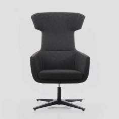 Designer Loungesessel Lounge Sessel schwarz Köhl ARTISO LOUNGE WING