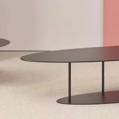 Designer Beistelltisch schwarz Beistelltische rund und eliptisch Lounge Tisch Köhl KONTAKT TABLE