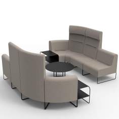 Modulare Sofas Lounge modulare Sitzelemente grau Lounge Sitzmöbel Köhl KONNEX