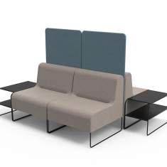 Modulare Sofas Lounge modulare Sitzelemente grau Lounge Sitzmöbel Köhl KONNEX