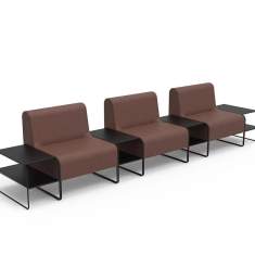 Modulare Sofas Lounge modulare Sitzelemente braun Lounge Sitzmöbel Köhl KONNEX