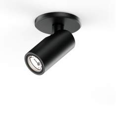Zylindrischer Miniatur-Anbaustrahler schwarz Deckenleuchte LED XAL STADIO 10