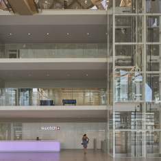 Planung - Lichtplanung Beleuchtungsprojekte ERCO Leuchten Swatch Headquarters und Cité du Temps, Biel