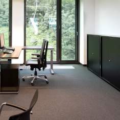 Büroschränke modular Büroschrank schwarz Büromöbel Schrank Holz WINI, WINEA MATRIX