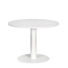 bequemer Tisch rund eleganter Besprechungstisch weiss Besprechungstische Büro SARA UFO rund mit fixer Höhe
