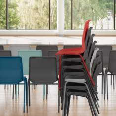 Besucherstuhl Besucherstühle stapelbar Cafeteria Stuhl Kunststoff Konferenzstuhl Profim Ana