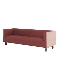 Loungesofa rot Sofa Lounge Sitzmöbel Connection Tryst Sofas & Armchairs
mit Rollen