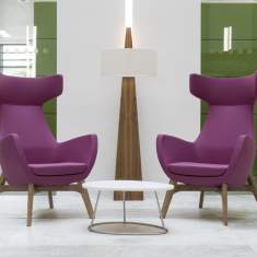 Loungesessel Holz Sessel Lounge Sitzmöbel violet Connection Mae