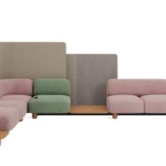 Lounge SItzmoebel Loungesofa modular Sofa Coalesse Ensemble Lounge System