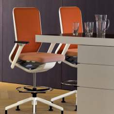 Drehstuhl orange Drehstühle Büro SITAG SITAGTEAM Counterstuhl