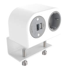 Elektro-Steckdosen IT/EDV-Dosen weiss Stormverbindung Datenverbindung Dataflex 25.200 Power Phase Schuko USB AC 25W - 200