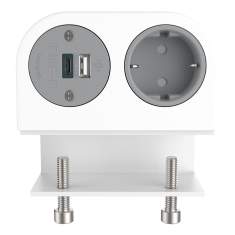 Elektro-Steckdosen IT/EDV-Dosen weiss Stormverbindung Datenverbindung Dataflex 25.200 Power Phase Schuko USB AC 25W - 200