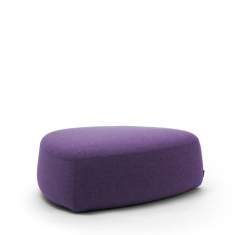 Polsterhocker Lounge Insel Pouf violett Sitzinsel fm Büromöbel Samos