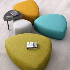 Polsterhocker Lounge Insel Pouf Sitzinsel fm Büromöbel Samos