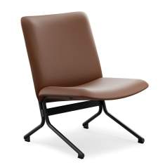 Loungesessel braun Leder Sessel Lounge Sitzmöbel Profim Snap