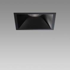 Einbau-Downlight Deckenleuchten schwarz LED Deckenlampe quadratisch Regent Novo 2 Square