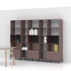 Stauraum Büro Regal Regalsysteme modular Büroschränke Raumteiler REISS Subero®