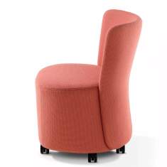 Loungemöbel Set Lounge Sessel rosa Loungesessel mit Rollen Orangebox, ramsey