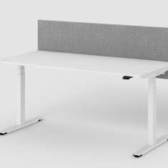 Schreibtisch Sichtschutz grau Tischtrennwand Schreibtischaufsatz Neudoerfler Noova Desk Panels