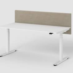 Schreibtisch Sichtschutz braun Tischtrennwand Schreibtischaufsatz Neudoerfler Noova Desk Panels