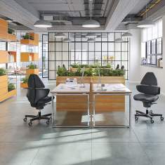 Ergonomische Bürostühle dunkel Drehstuhl Büro Drehstühle Viasit CoreChair elite