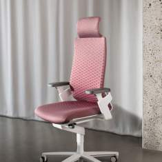 Bürostuhl rosa Büro Drehstuhl mit Armlehnen Drehstühle Office Wilkhahn ON Casual