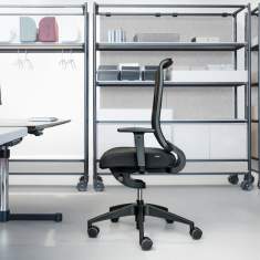 Girsberger Bürostühle ergonomisch Bürodrehstuhl schwarz Kunststoff Girsberger, Reflex