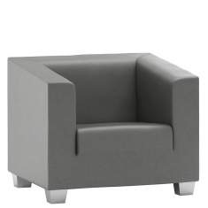 Loungesessel grau Büro Clubsessel Design Loungemöbel,, SMV Sitz- & Objektmöbel, CLINC