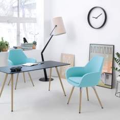 Clubsessel Cocktailsessel  Lounge Sessel blau Loungemöbel, profim, Fan