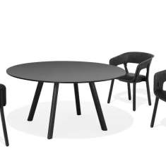 Konferenztisch Holz Konferenztische Büro Tisch schwarz Kusch+Co 6850 Creva
runde Tischplatte