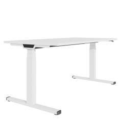 Höhenverstellbarer Schreibtisch elektrisch ergonomische Schreibtische weiss Bürotisch CEKA Styles