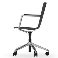 Bürostuhl Holz Bürodrehstuhl Holzschale schwarz Drehstuhl rosconi, Objektmöbel - BLAQ Office Chair