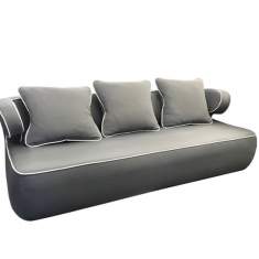 Lounge Sofa Stoff grau Loungesofa, SMV Sitz- & Objektmöbel, Bonny